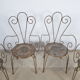 Chaises de jardin en fer forgé