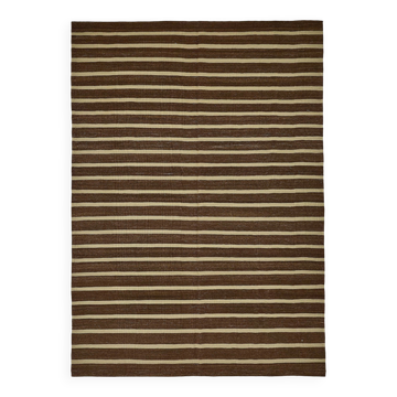 Kilim décoratif tribal contemporain 200 cm x 280 cm