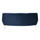Canapé courbé en velours de coton bleu nuit Gigi Radice Mid-Century Modern