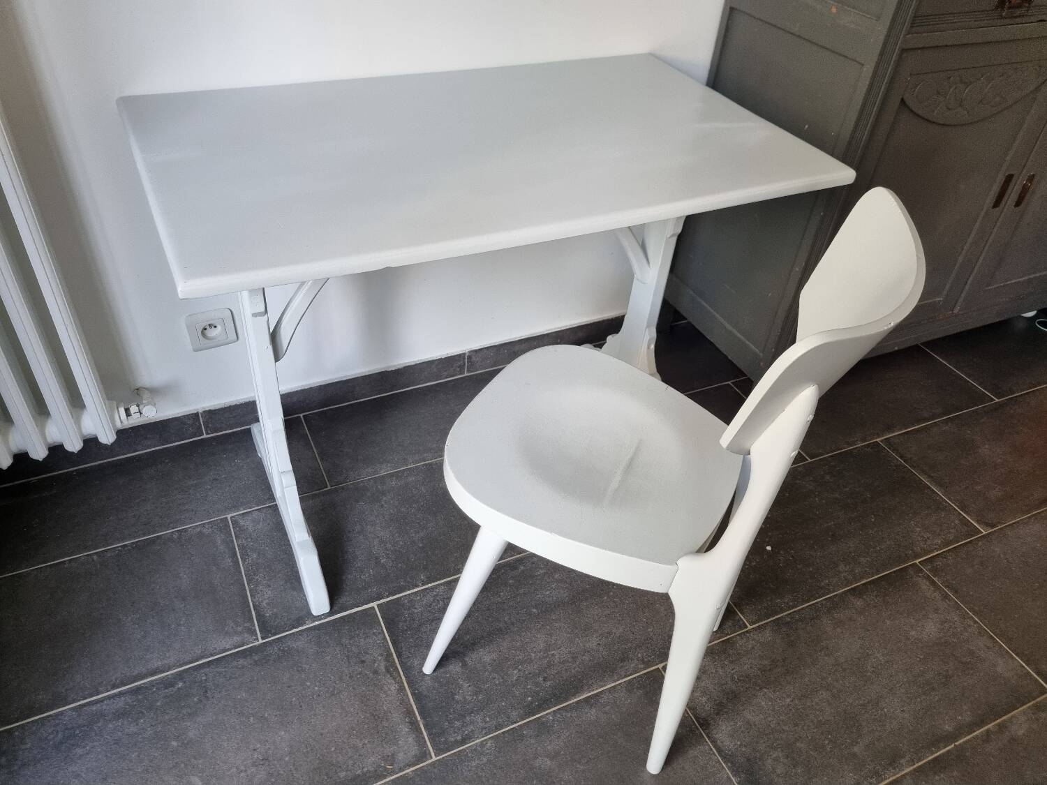 Bistro desk, occasional desk or art deco desk and chair