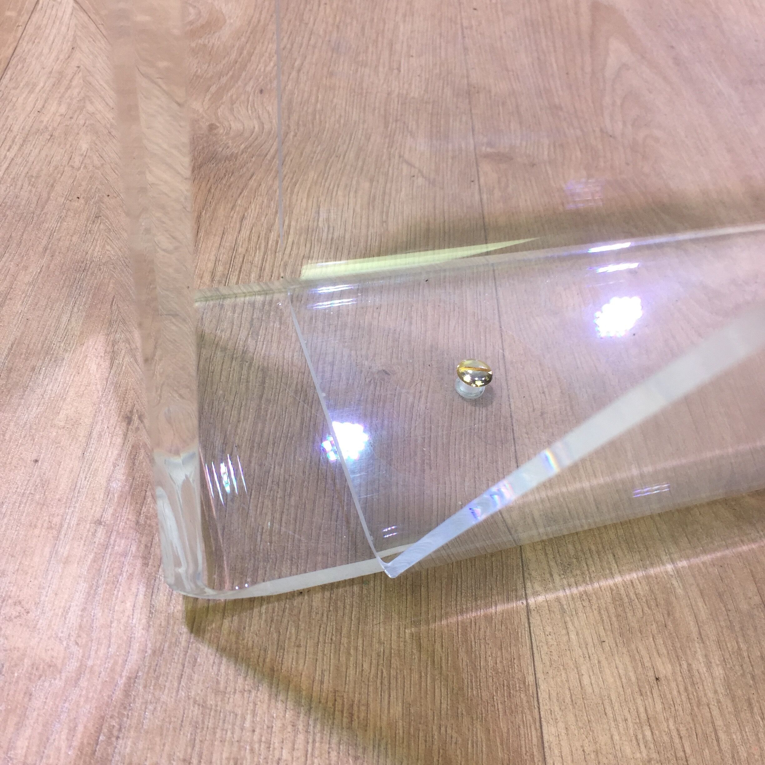 Plexiglas magazine holder by David Lange