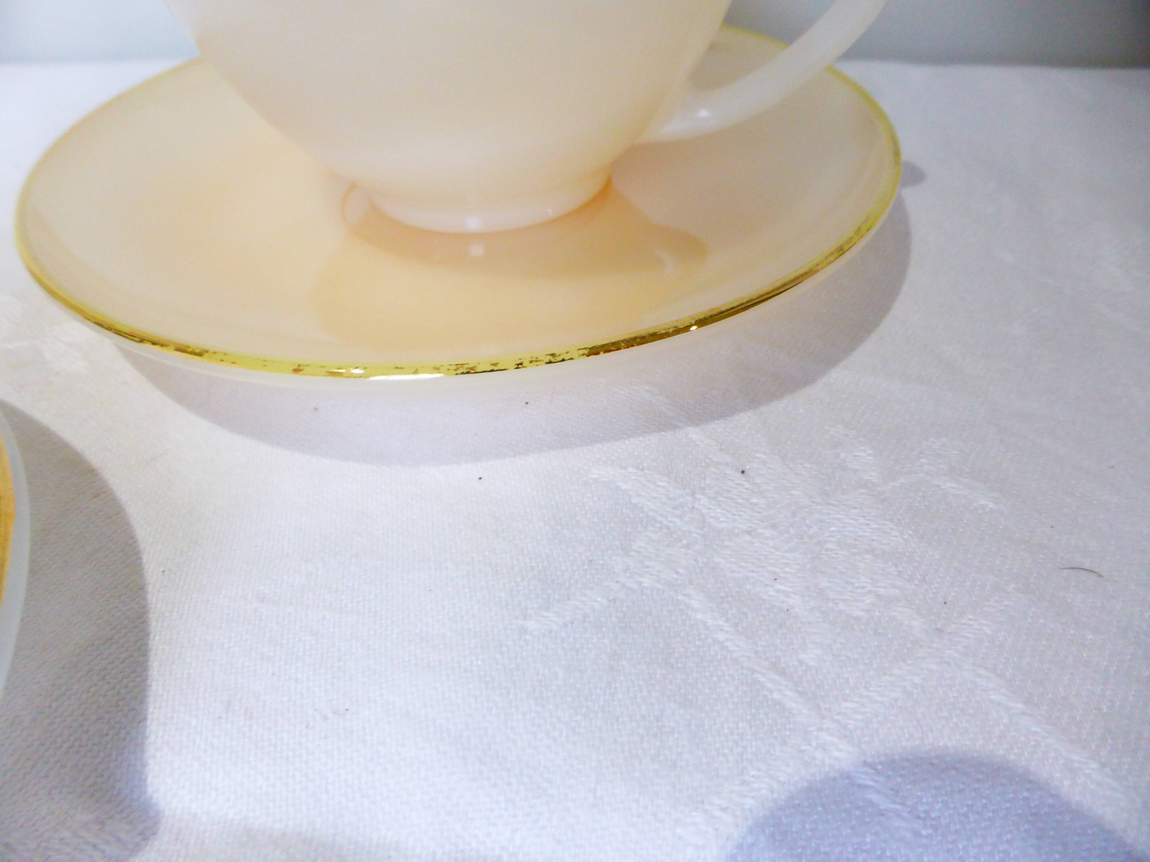 3 vintage Harlequin tea or chocolate cups and saucers 211291