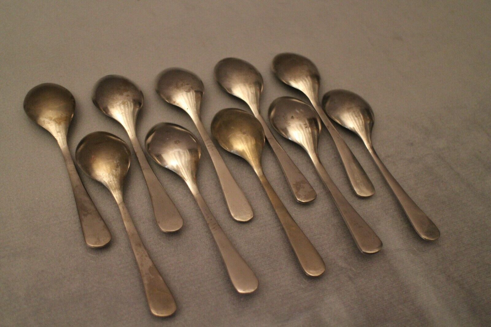Set of 10 small spoons marked Grand National Railway