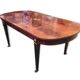 Oval dining room table