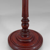 Lampadaire Art Deco en bois sculpté et opaline, France, circa 1925