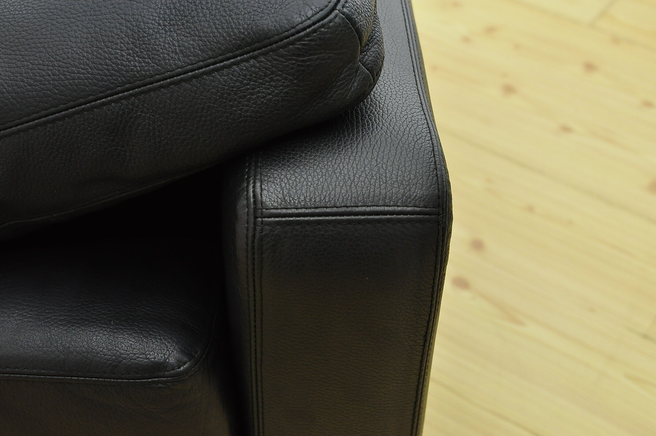 Conseta 2 seater leather sofa by Friedrich Wilhelm Möller for COR, 1964