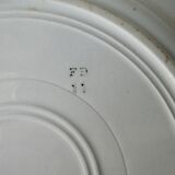 Lot of 6 flat plates, red décor