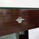 Macassar ebony bedside tables, cubic design, 1980s, set of 2.