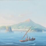 Neapolitan gouaches: Views of Naples.XIXth