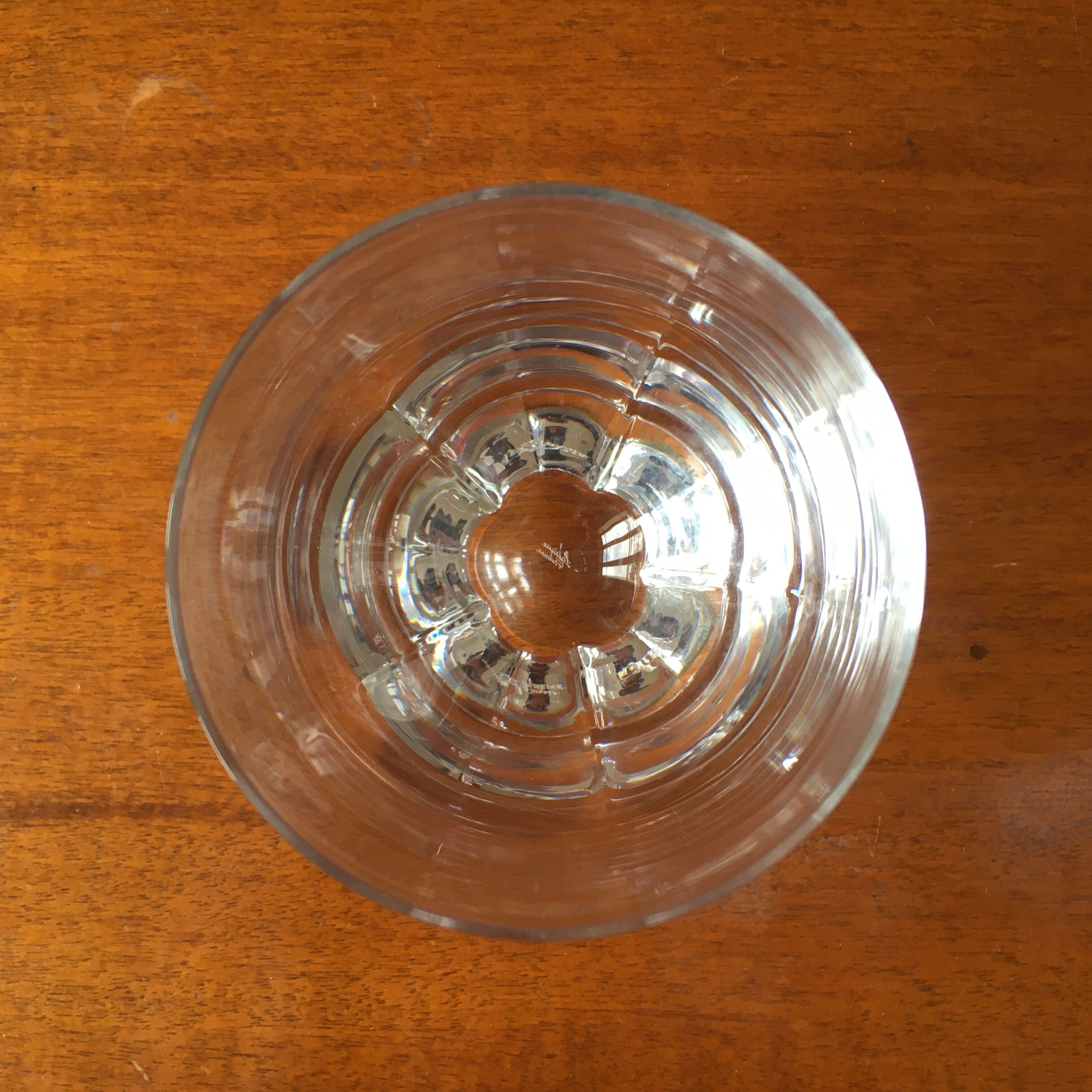 Modern Lalique vase base flower