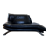 Sleeper/Daybed design in black leather Nicoletti Home