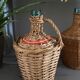 Demijohn dressed in rattan