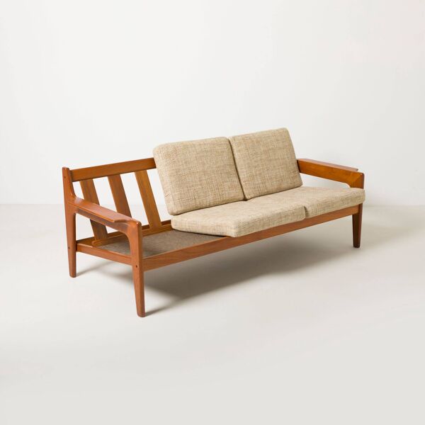 Canapé 3 places en teck de style mid-century moderne par Arne Wahl Iversen pour Komfort