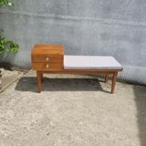 Scandinavian-style telephone bench