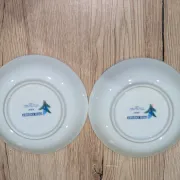 Pair of Saucer / Bowls Japanese Porcelain ARA Pier Import Decor
