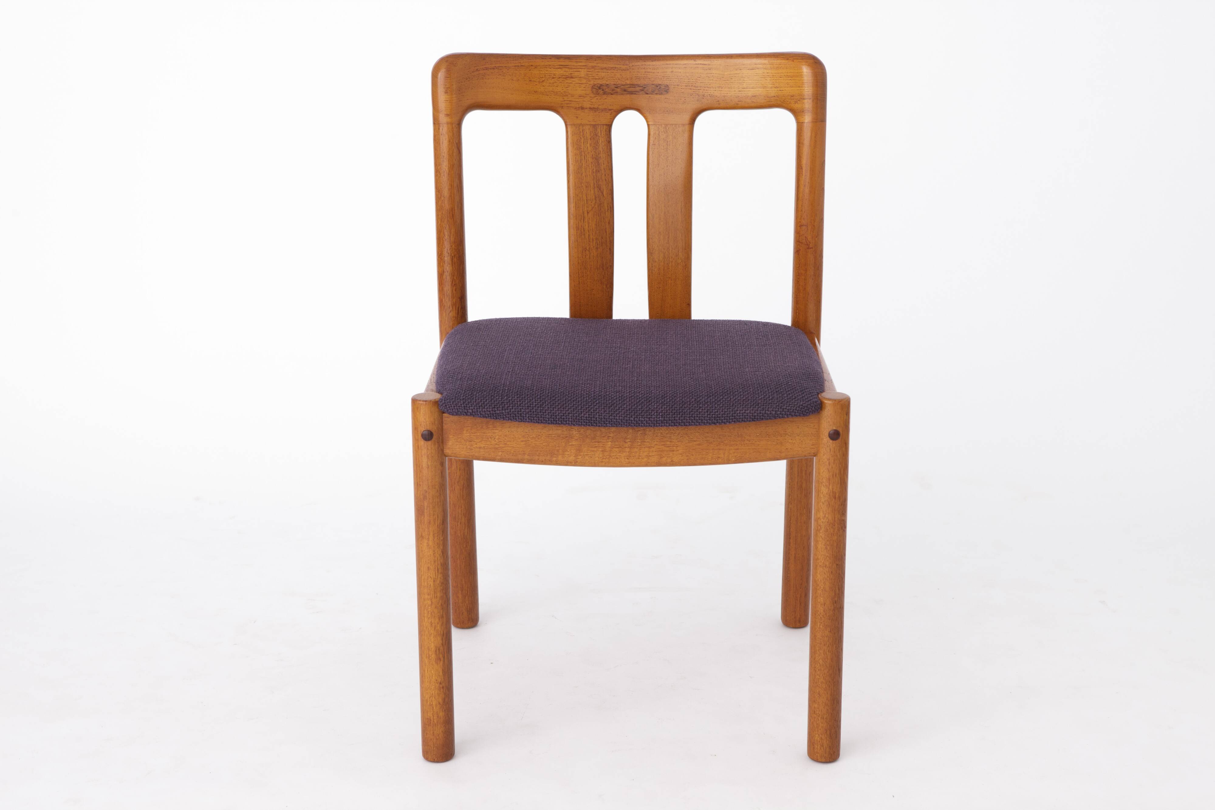 Set of 4 Teak Vintage Chairs, 1960s, by Uldum, Denmark