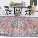 7x11 Shades Of Burgundy Persian Rug, 212x347Cm