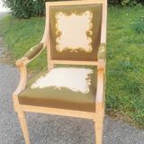 Louis xvi style upholstered armchair