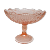 Pink glass cup