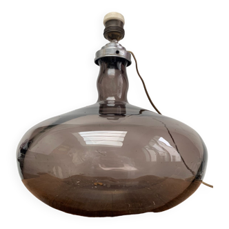 Pied de lampe en verre