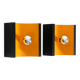 Pair of 60s Space Age metal wall lamps by Klaus Hempel for Kaiser Leuchten
