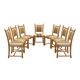 Henning Kjærnulf dining chairs, oak, Danish design, 1960s