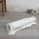 Tapis en peau vintage blanc - 60 x 125cm