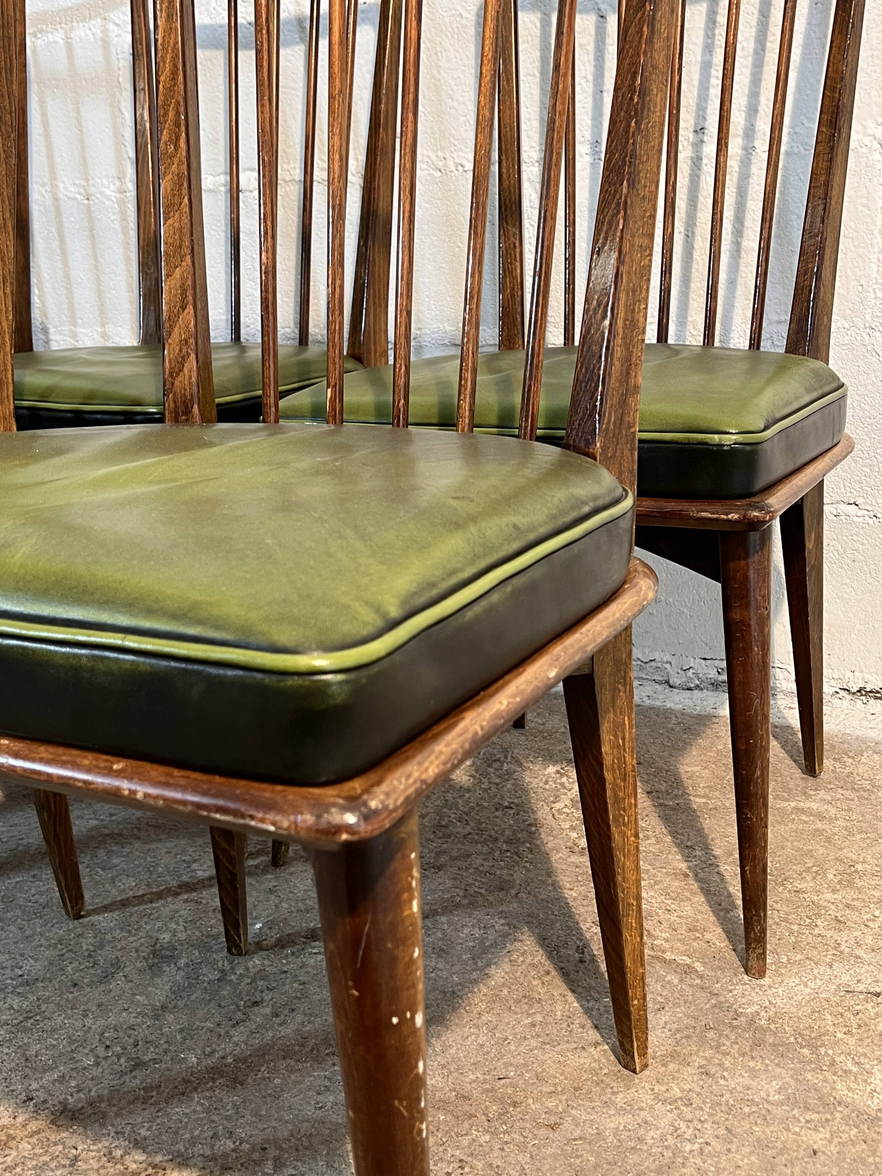 Dining room chairs, Charles Ramos 1950s