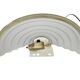 Happy Light - Vintage wall lamp - Hollywood Regency style - pressed glass -