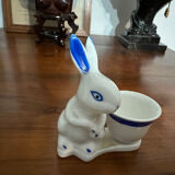 Coquetier lapin porcelaine