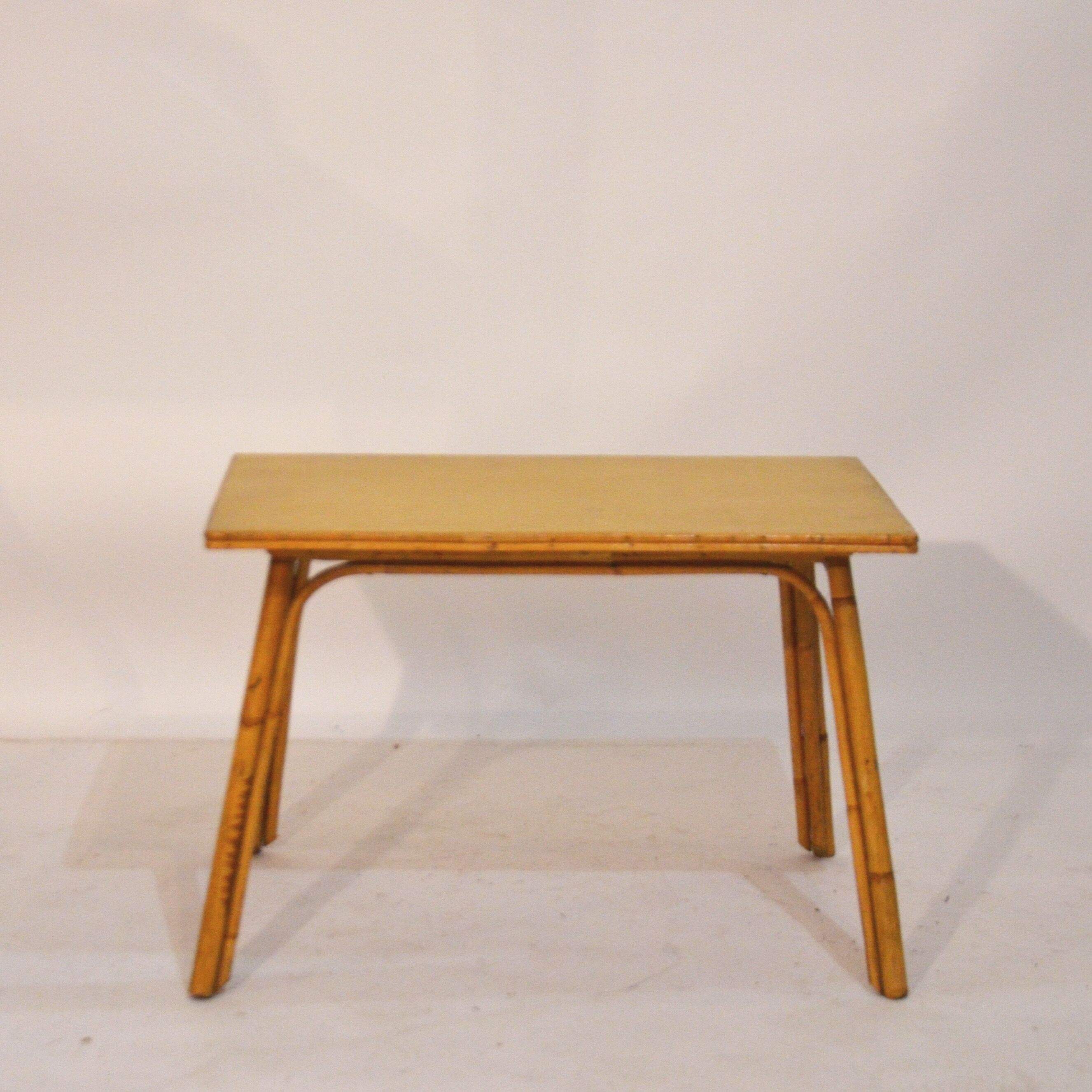 Coffee table rattan 60s