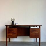 Vintage Danish freestanding desk teak