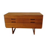 Commode en teck naturel G.Hoffstead