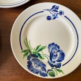 Set of 4 flat plates mismatched