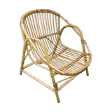 Adult 60s rattan armcchair