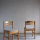 6 Minimalist Pine Dining Chairs | Sweden | 1960s