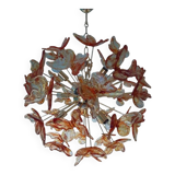 Italian Handmade Butterfly Sputnik Murano Style Glass Chandelier