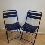 Pair of Italian folding chairs