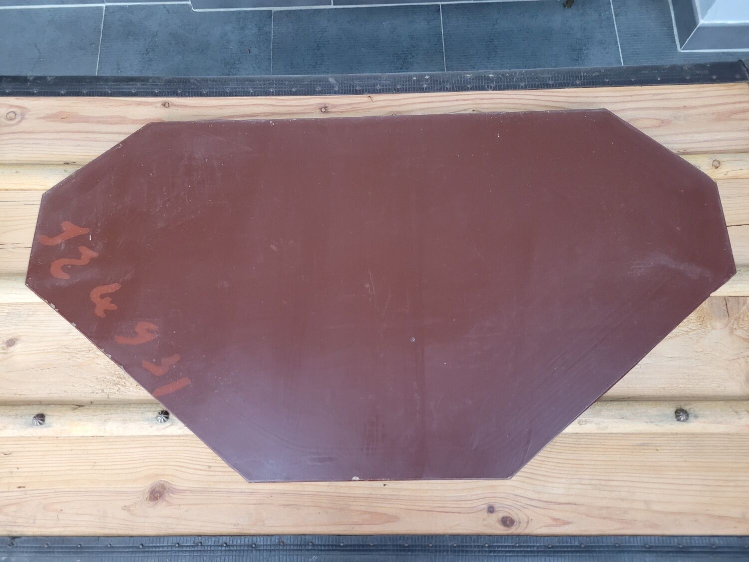 Art Deco wrought iron mirror