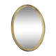 Miroir ovale doré 46x65cm