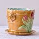 Large slip planter by Wasmuel Art Nouveau 19th century