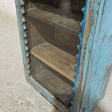 Blue Burmese teak display case