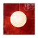 Red zellige ceramic wall lamp