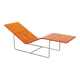 'Wave' chaise longue in orange plexiglass by Jean-Marie Massaud