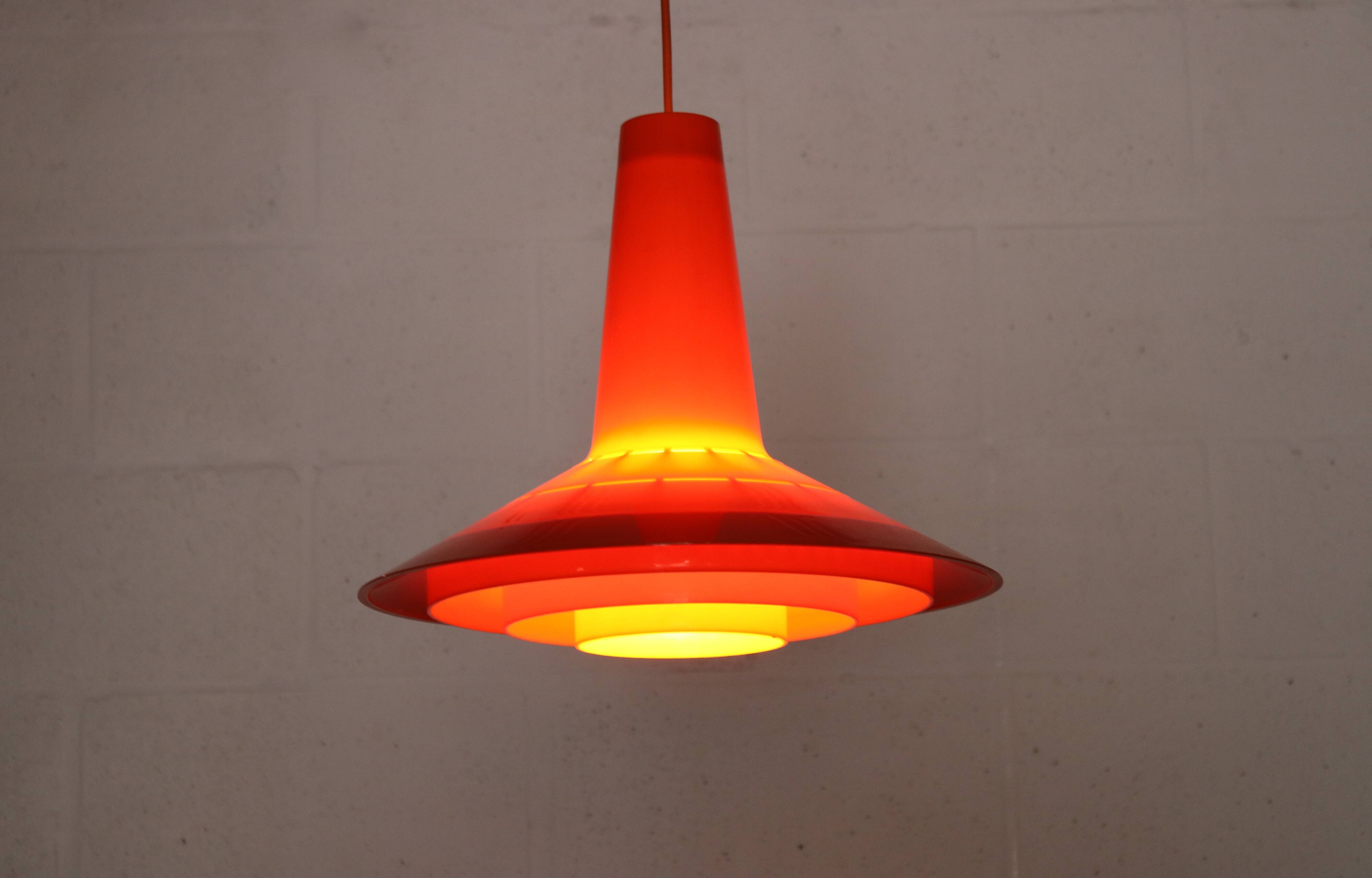 Danish Plastic Design Pendant - Bent Karlby - Schroder Kemi - space age