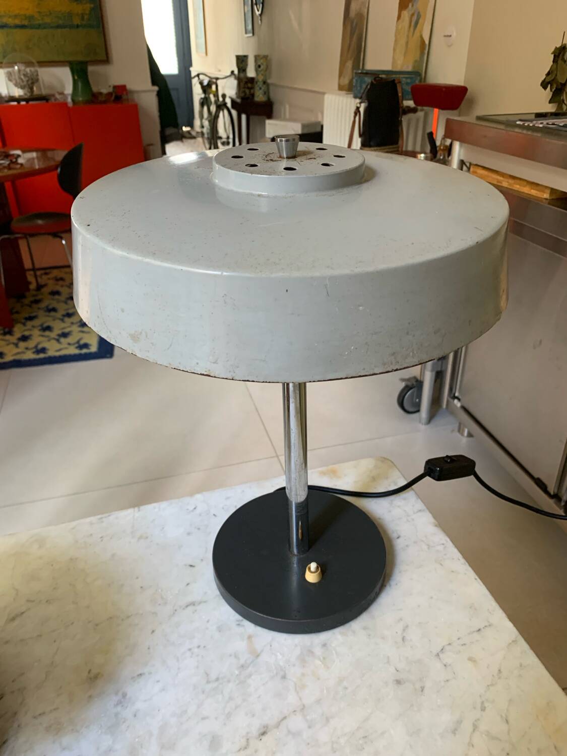 Grey industrial style lamp 50/60