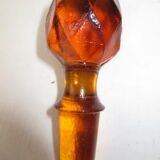 Vintage amber glass carafe