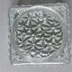 Small ceiling light or square vintage moulded glass wall light.
