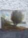 Oil on Canvas Signed F. Brison Tree and Boat by the Riverbank