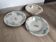 Trio of dishes: Salad bowl, Vegetable dish & Deep plate Faïence de Lyon Model
